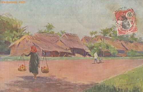 Cochinchine – Saigon - Sur la route – 5 Frequenez illustrateur - Planté collection Le dragon.- © Cartacaro 4043 #3857
