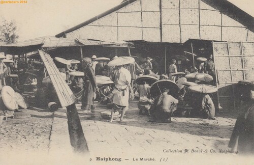 Tonkin - Haiphong  Le marché -  Bonal 9 -#346