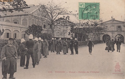 Tonkin Hanoi Hôpital 1908 Dieulefils 156 rouge - #1589