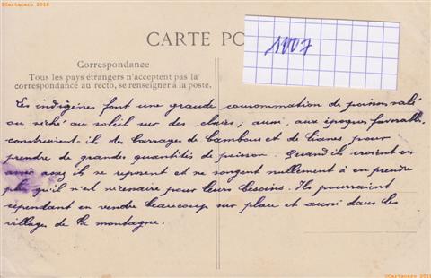 Annam - Cam Ranh - Barque de pèche - B.P.- dos aprés 1904