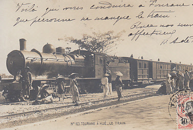 Annam - Tourane - Construction d'un quai pour la voie ferrée Thiriat 3 @3018 #4942