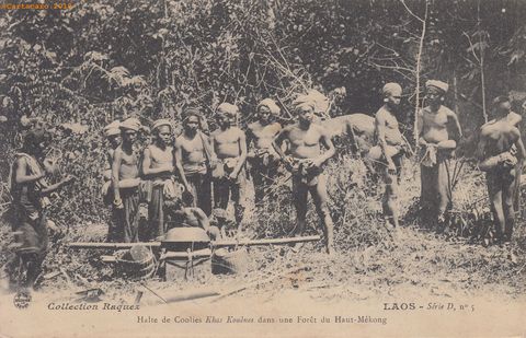 LMJ - 22 septembre 1908 - Laos - Collies khas Kouenes haut mékong - Raquez D 5 - à Eva - @20023 #3266