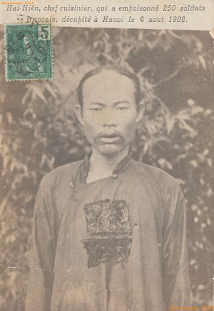 Tonkin 1908 - Cuisinier HA HIEN, responsable des eaux grasses - @2018 #3118