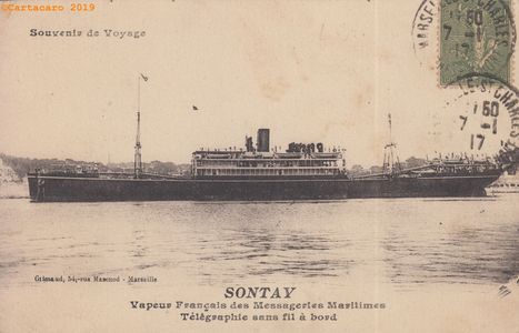Vapeur Sontay - Messageries Maritimes - @2092 #3684