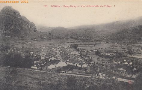 Tonkin - Dong Dang - Vue d'ensemble - Dieulefils 796 Rouge @2200 #4177
