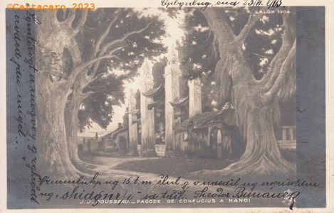Tonkin - Hanoi - Pagode de Confucius - Inconnu @2211 #5315