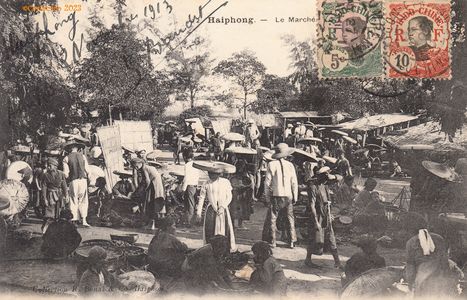 #5282 @2278 - Tonkin - Haïphong - Le marché - Bonal 12