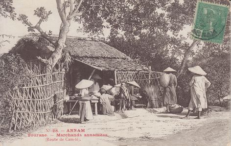 Annam - Tourane - Marchands annamites Thiriat série cartes gravure - numéro 28 - #4476 ©Cartacaro 2022-062-028