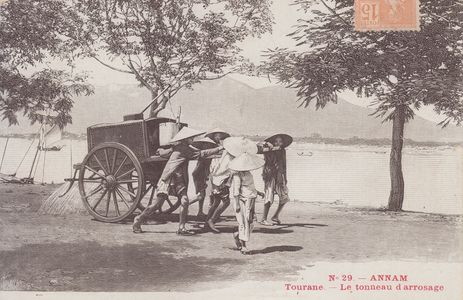 Annam - Tourane - Tonneau d'arrosage Thiriat série cartes gravure - numéro 29 - #4477 ©Cartacaro 2022-062-029