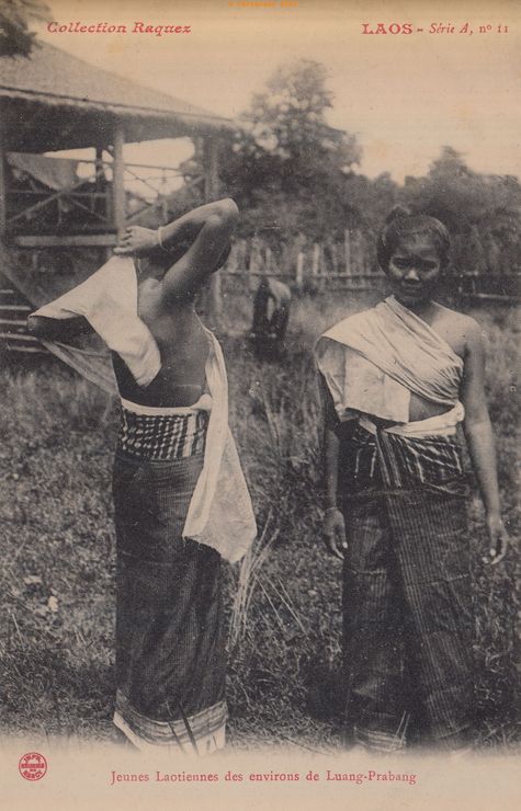 Laos - Jeunes laotiennes des environs de Luang Prabang - Collection Raquez A11