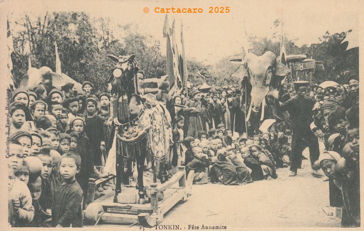 Tonkin, Fête annamite Fauvel 25, #5370 