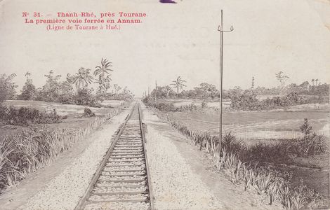 Annam - Tourane - Thanh Rhe Voie Ferrée Thiriat série cartes gravure - numéro 31 - #4479 ©Cartacaro 2022-062-0312
