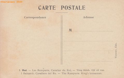 Annam - Hué - Illustration Stagé - Le cavalier du roi - ©Cartacaro 3144 #4045