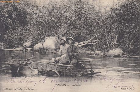 Cochinchine - En chasse - Collection de l'Opinion Saïgon - @4023 #3242