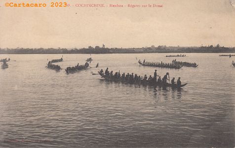 Cochinchine - BienHoa - Régates sur le Donai Poujade de la devèze 30 #5343 ©Cartacaro 4126