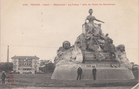 #2270 @415 - Ag à Alice. Tonkin Hanoi - Monument La France - Dieulefils rouge 3143 - L'album de Georges 