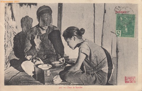 #2375 @462 - Tonkin - Religion - Le sorcier - Passignat 351 - L'album de Georges 