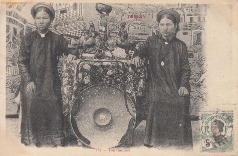 #2387 @468 - Tonkin - Gens - Les tonkinoises - Passignat 185 - L'album de Georges 