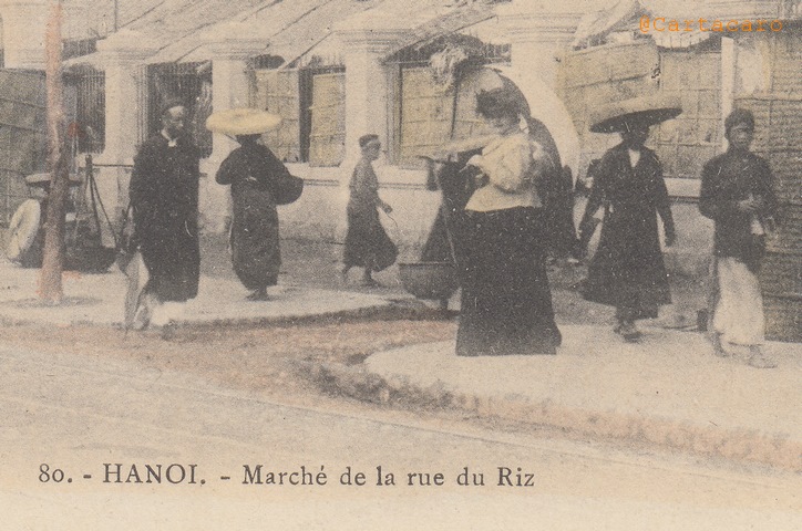 Tonkin - Hanoi - La rue du riz - Demange 80 - @554 #2821 