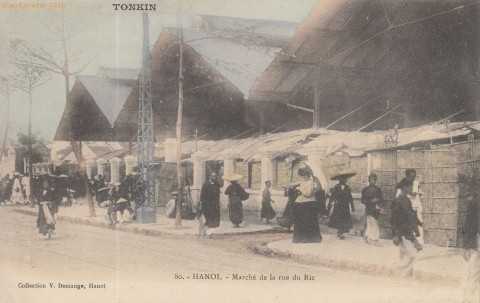 Tonkin - Hanoi - La rue du riz - Demange 80 - @554 #2821 