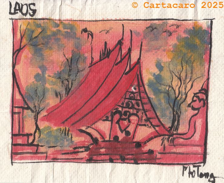Laos - 2025 - Teng Rattana Pagode et bouddha #5454