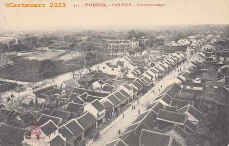 Tonkin - Nam Dinh - Vue panoramique Dieulefils Rouge 415 - #5385 ©77083 Cartacaro