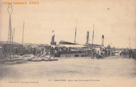 nkin - Nam Dinh - Quai des chaloupes chinoises Dufresne 13 #5387 ©77096 Cartacaro