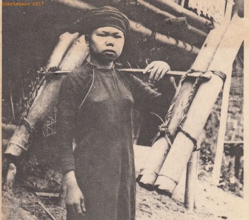 To - Ethnie Muong - Porteuse d'eau - Dieulefils noir sans logo 148 - @844 #2215