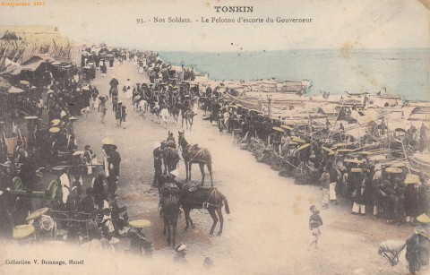 To - Militaires - Escorte du gouverneur - Demange colorisée 91- @862 #1709