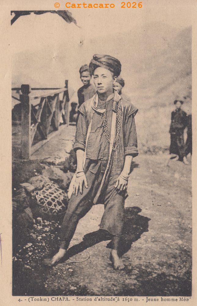 Tonkin - Chapa - Jeune homme Méo Editeur inconnu avant 1904 #162