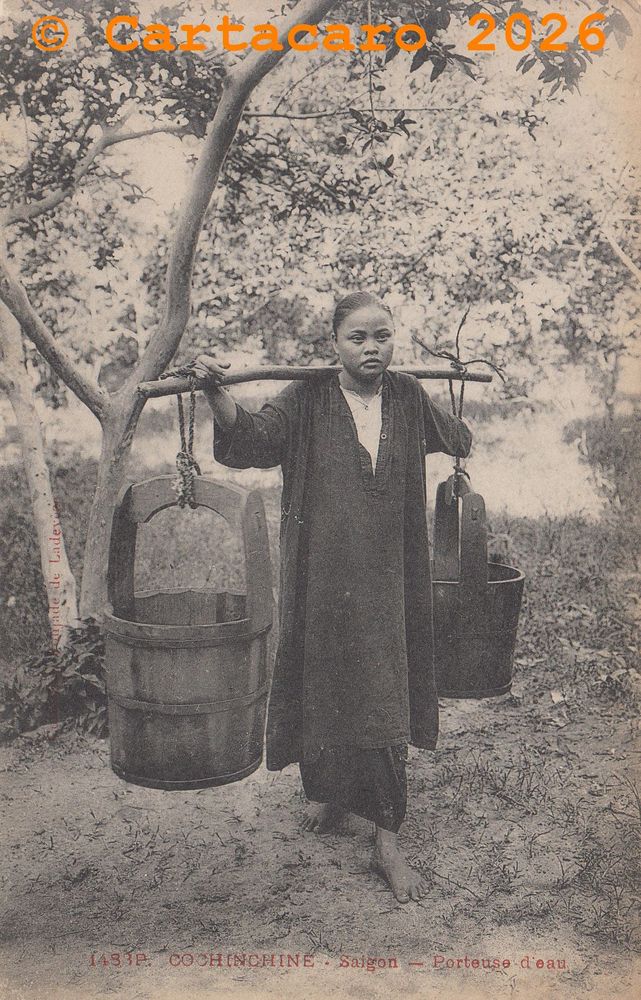Saigon - Porteuse d'eau - Inconnu 1433 P @4234 #6754