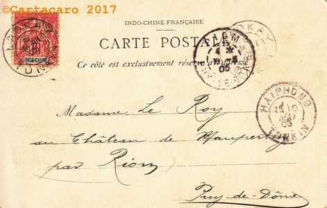 Tonkin - Hanoi - Passage du typhon en 1903 - Dieulefils noir 3004 - dos non divisé après 1904 -@62 #1565