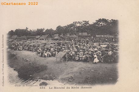 Annam - Fleuve Rhôn - Le marché UCI 562 cliché Sesmaisons -@3161 #4413