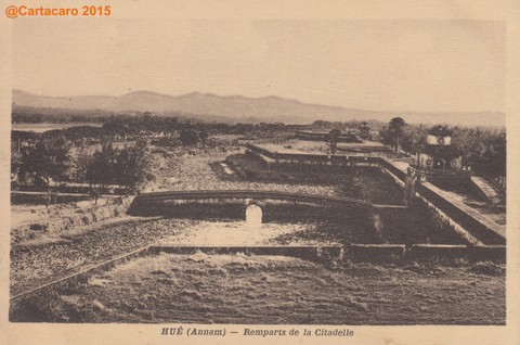 Annam Hué Remparts de la citadelle Réseau Nord Tonkin 