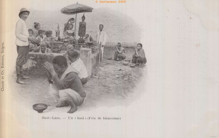 Haut Laos - Un baci - fête de bienvenue Claude et Cie