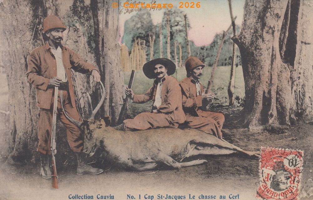 Cochinchine - Cap st Jacques - La chasse au cerf - Cauvin n°1 @4xxxx #6557