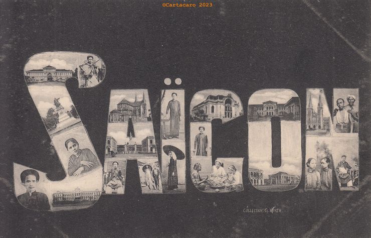Cochinchine - Saigon Carte Titre Wirth - @4156 #4892