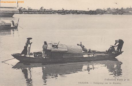 Cochinchine – Delta du Mékong - Sampang sur la rivière – Ferte 16 - ©Cartacaro 4046 #3974
