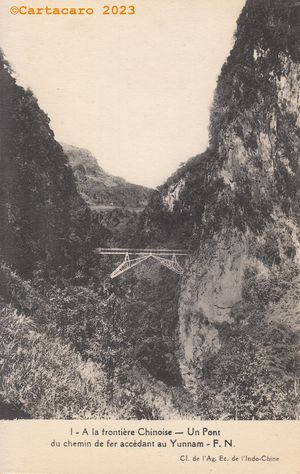 Indochine - Yunnan - Chemin de fer Fernand Nathan 1 #5439 ©Cartacaro 5011
