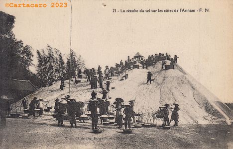 Indochine - Annam - Récolte de sel Fernand Nathan 21 #5453 ©Cartacaro 5025