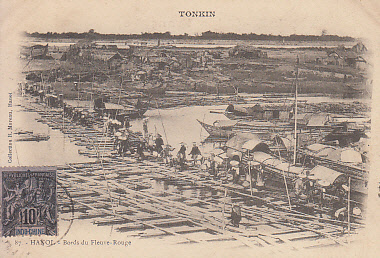 Tonkin - Hanoi - Quai des chaloupes chinoises - R. Moreau 95 - @ 2184 #5307