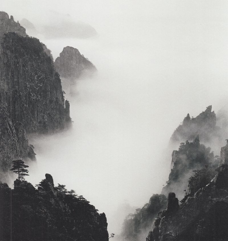 Monts Huangshan, étude 8 Anhui, Chine, 2008 #5790
