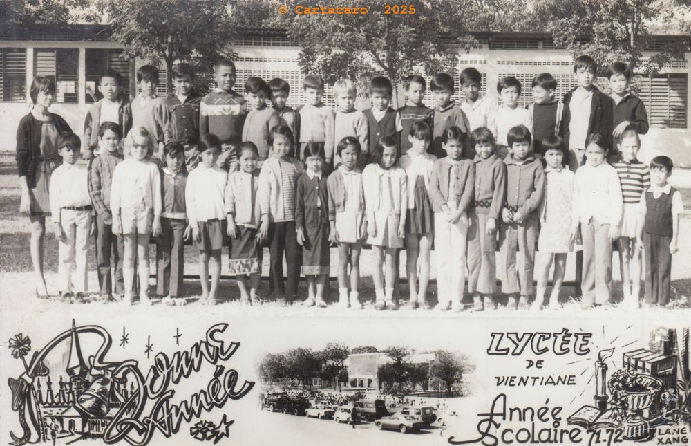 Laos - Ventiane - Année scolaire 1970-1971