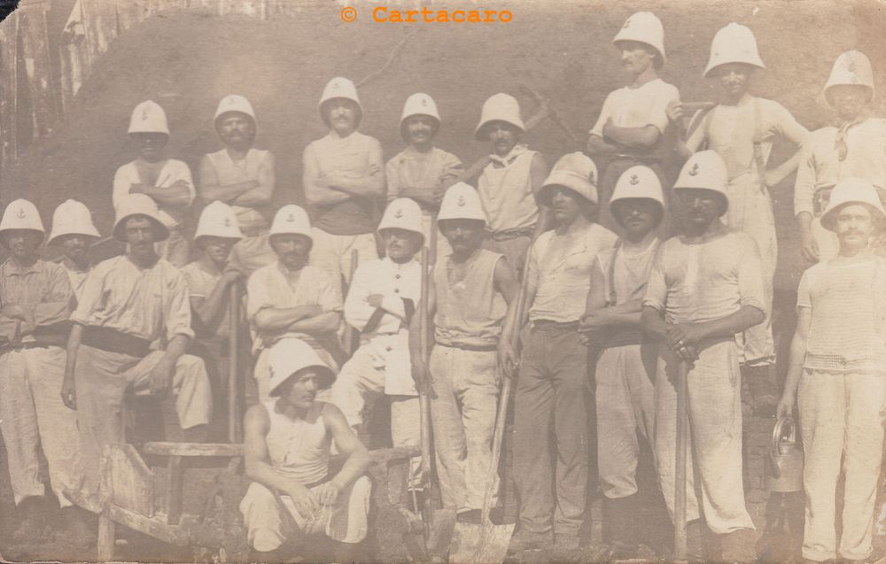 Marins , repos et rigolade Carte photo souvenir 44xx #6641