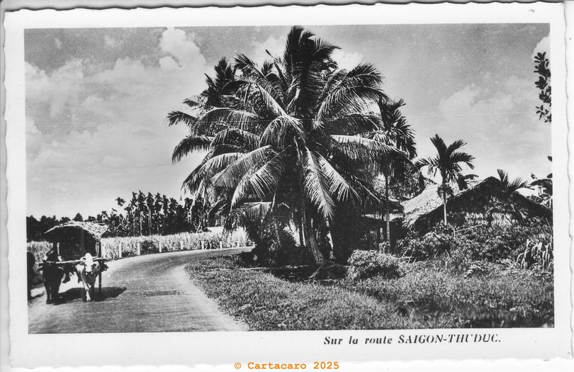Vietnam Sur la route Saîgon Thu Duc Nam Phat 188 datée de 1955 @M4103 #5848