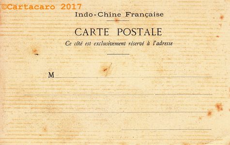 Tonkin - Hanoi - Annamite au repos - Moreau 1016 - dos non divisé avant 1904 #1579