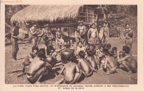 Nadal - Tribu Moïs - Visite d'une tribu voisine - réjouissances - #1400