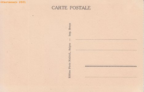 Tonkin - Along - Dos des cartes - Nadal @216x #4466