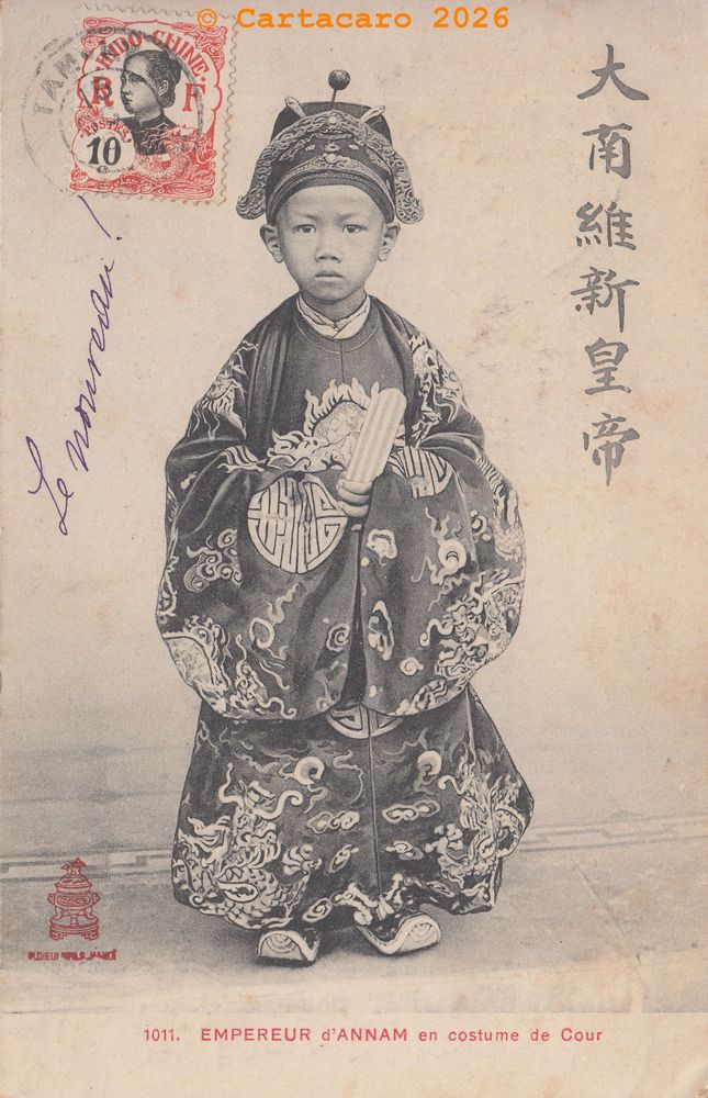 Annam - Empereur en costume de cour Duy Than - Dieulefils 1011 @3223 #6626