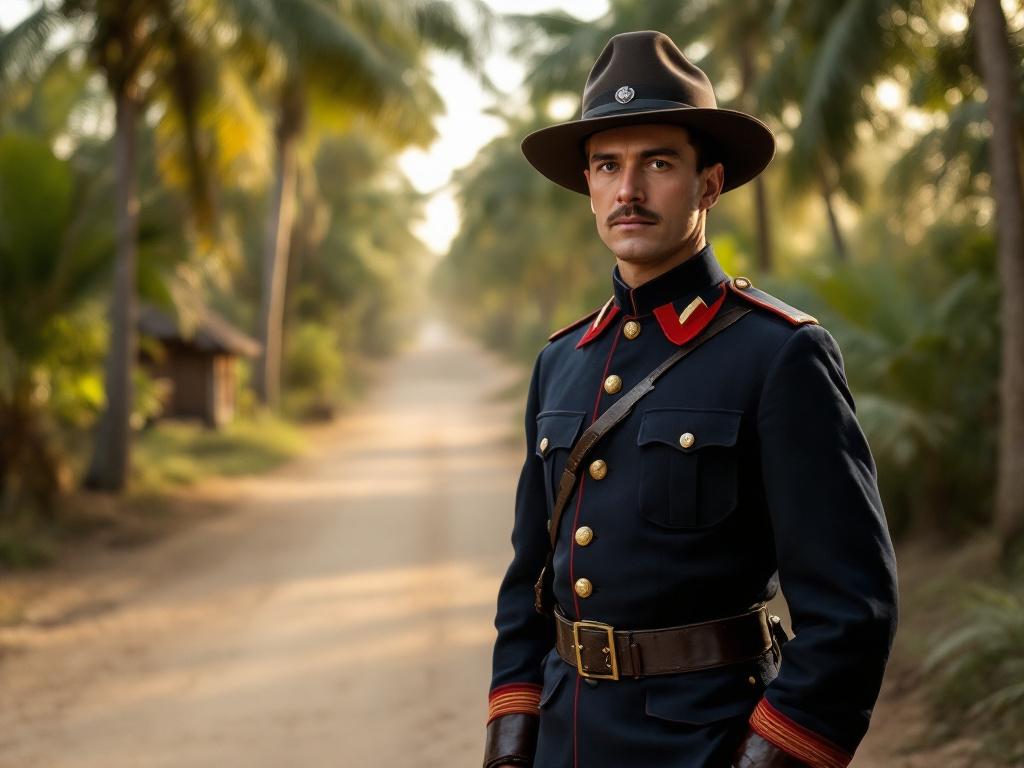Un officier de police français en Indochine en 1917 Image, Le Chat Mistral, juin 2025 #5593